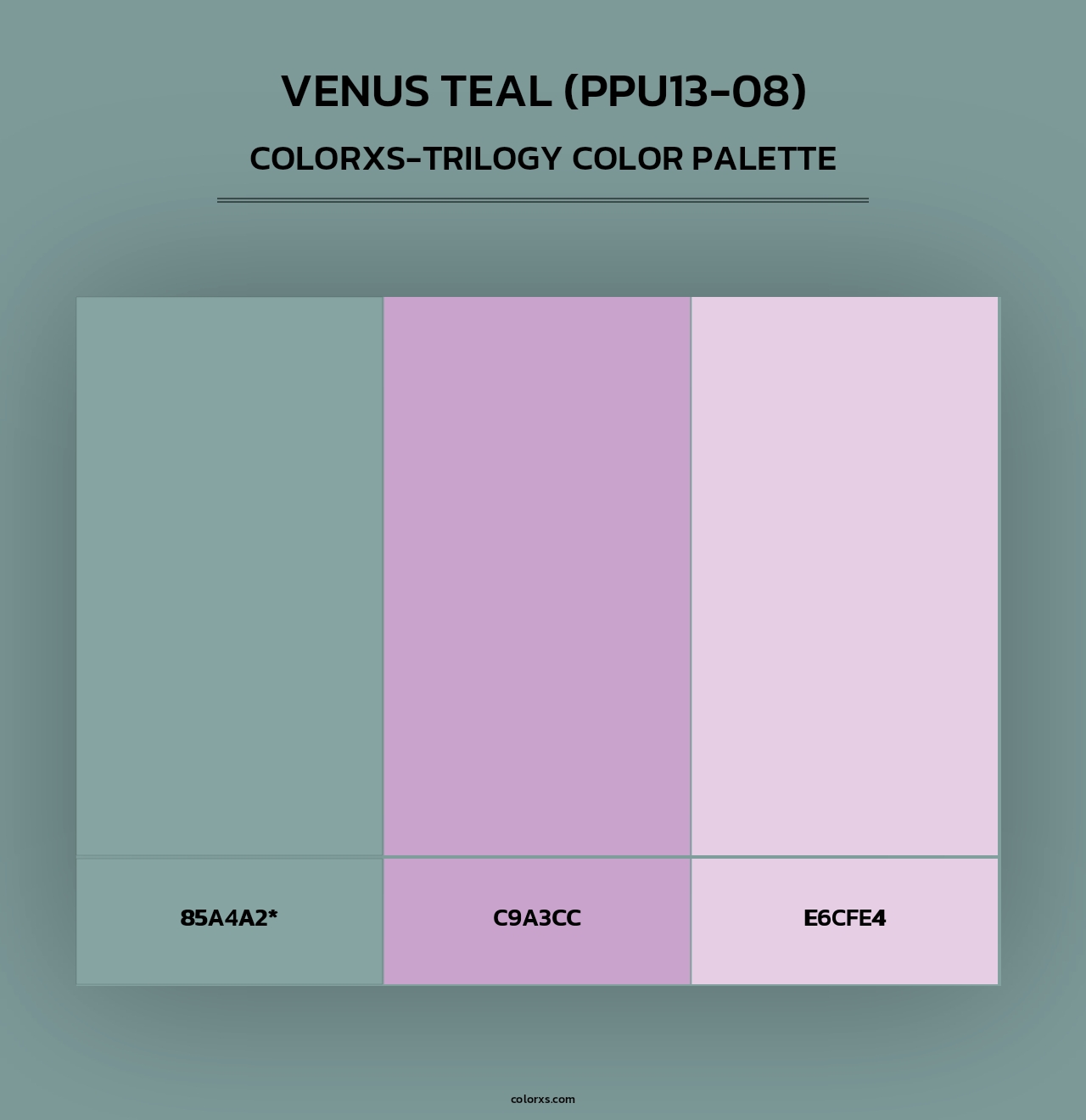 Venus Teal (PPU13-08) - Colorxs Trilogy Palette