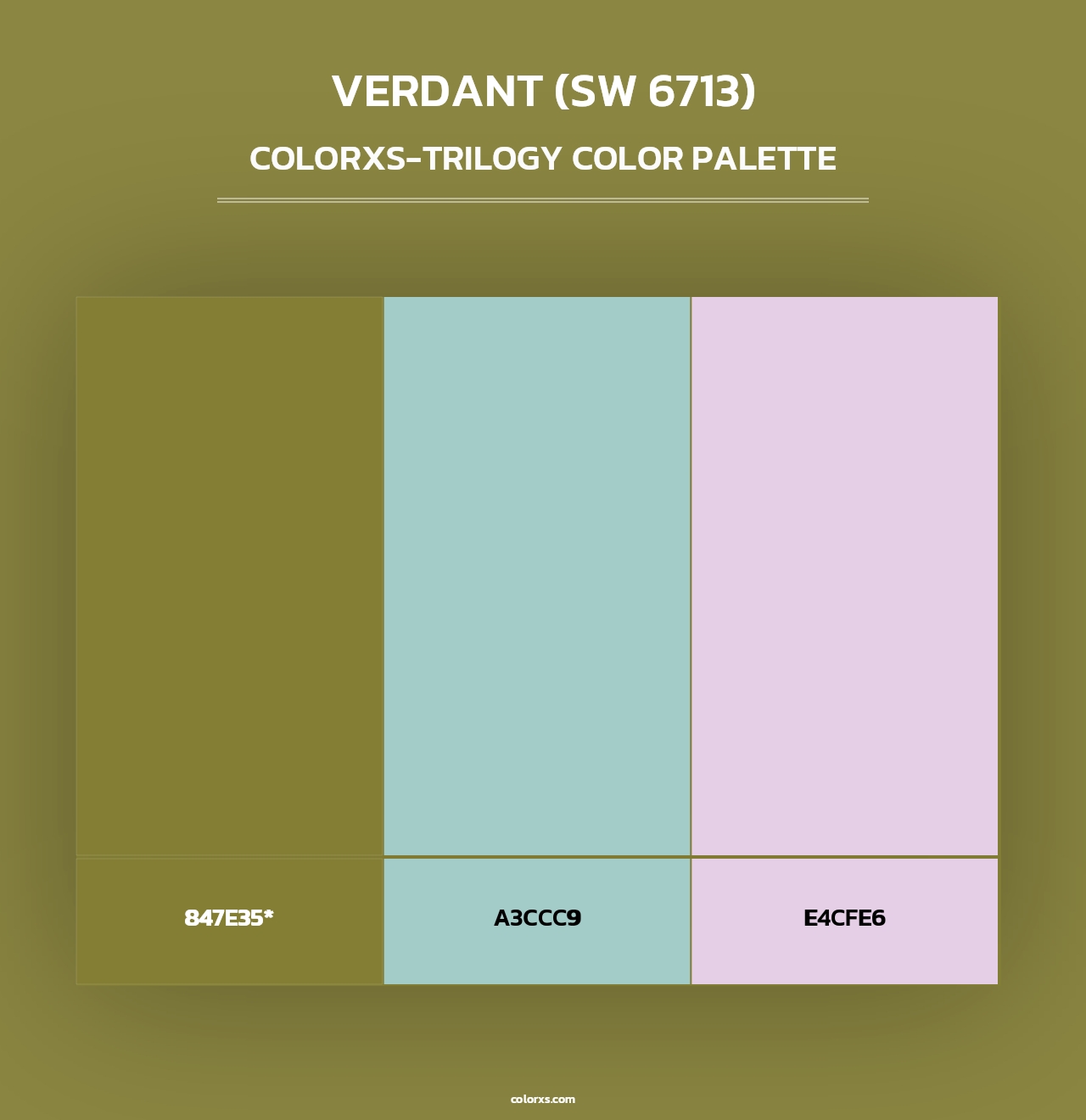 Verdant (SW 6713) - Colorxs Trilogy Palette