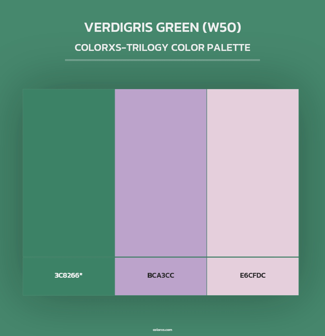 Verdigris Green (W50) - Colorxs Trilogy Palette