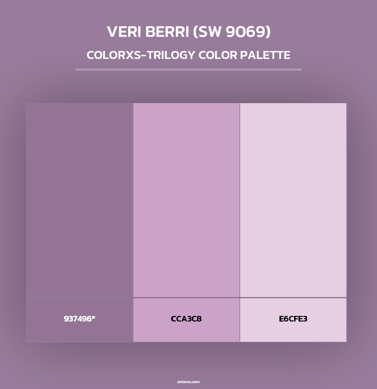 Veri Berri (SW 9069) - Colorxs Trilogy Palette