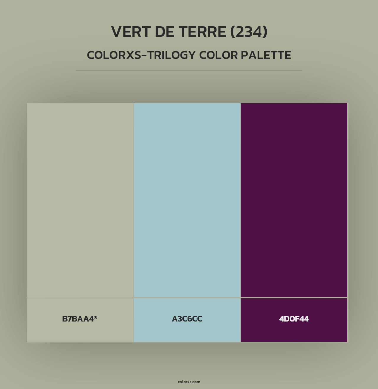 Vert de Terre (234) - Colorxs Trilogy Palette
