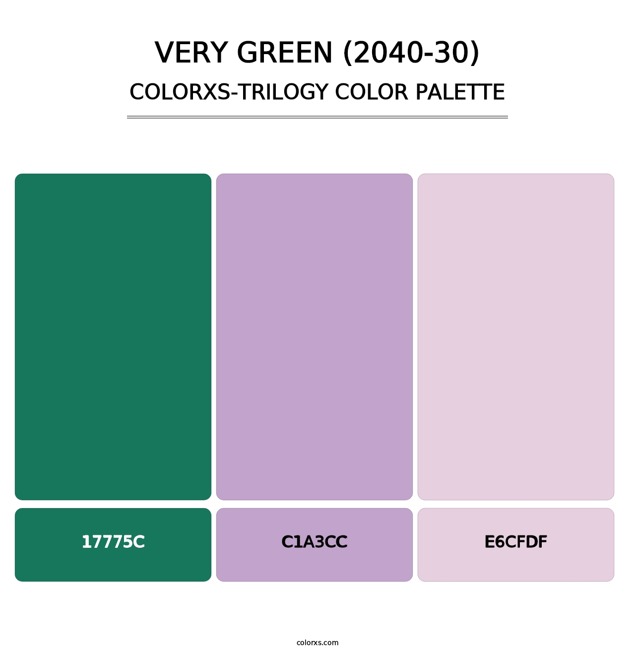 Very Green (2040-30) - Colorxs Trilogy Palette