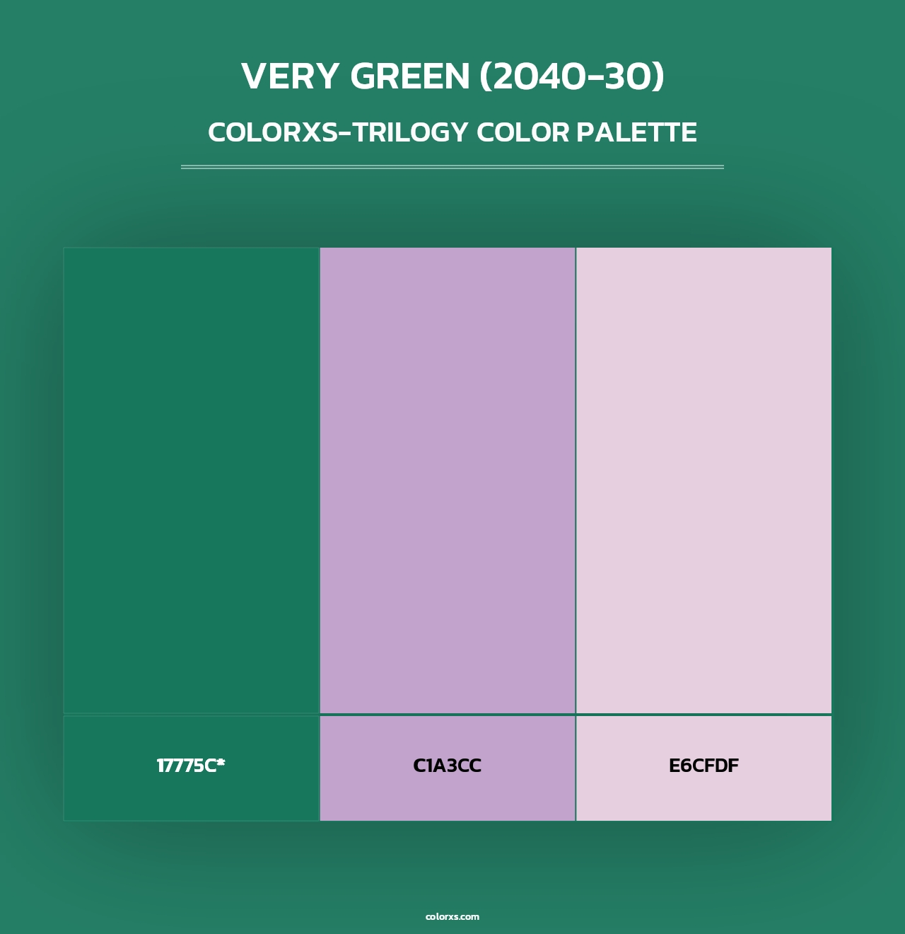 Very Green (2040-30) - Colorxs Trilogy Palette