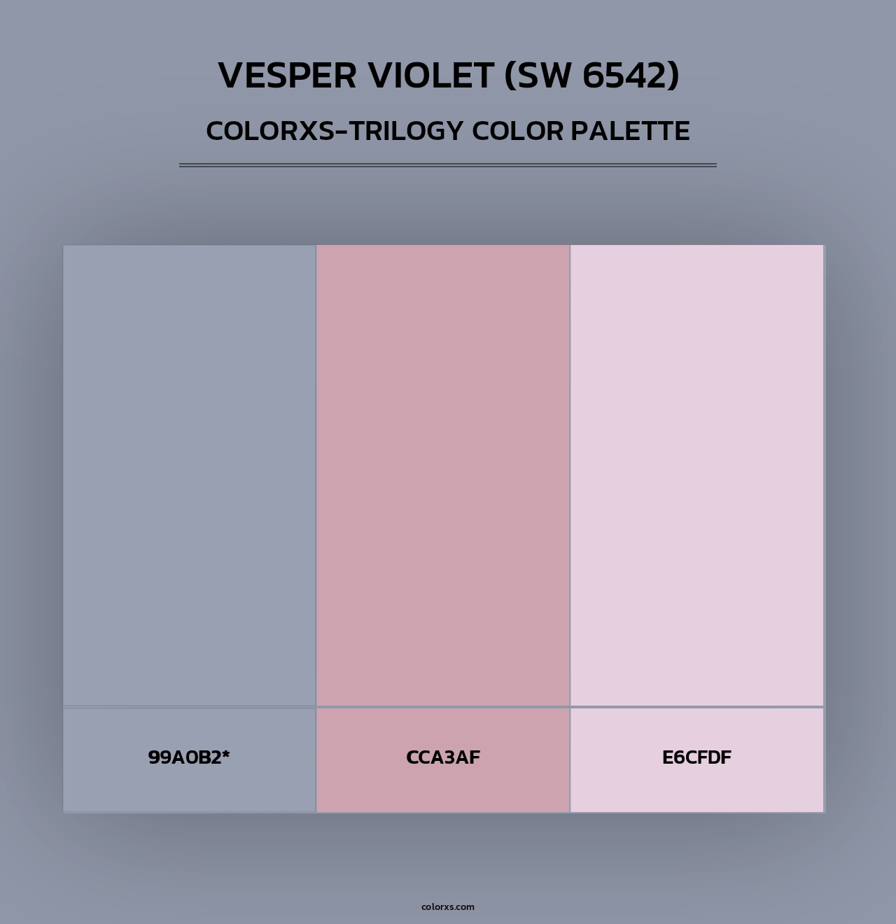 Vesper Violet (SW 6542) - Colorxs Trilogy Palette