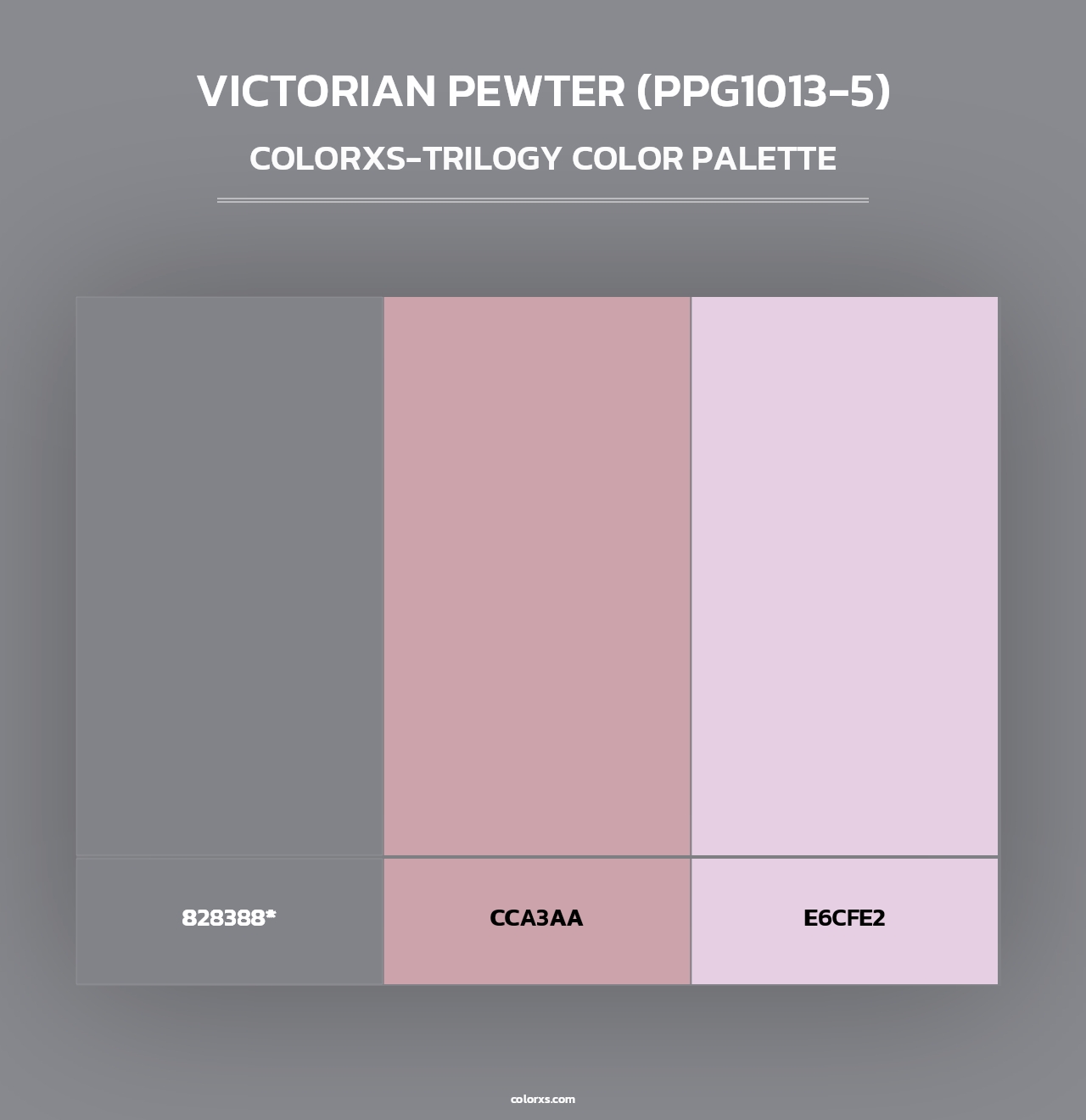 Victorian Pewter (PPG1013-5) - Colorxs Trilogy Palette