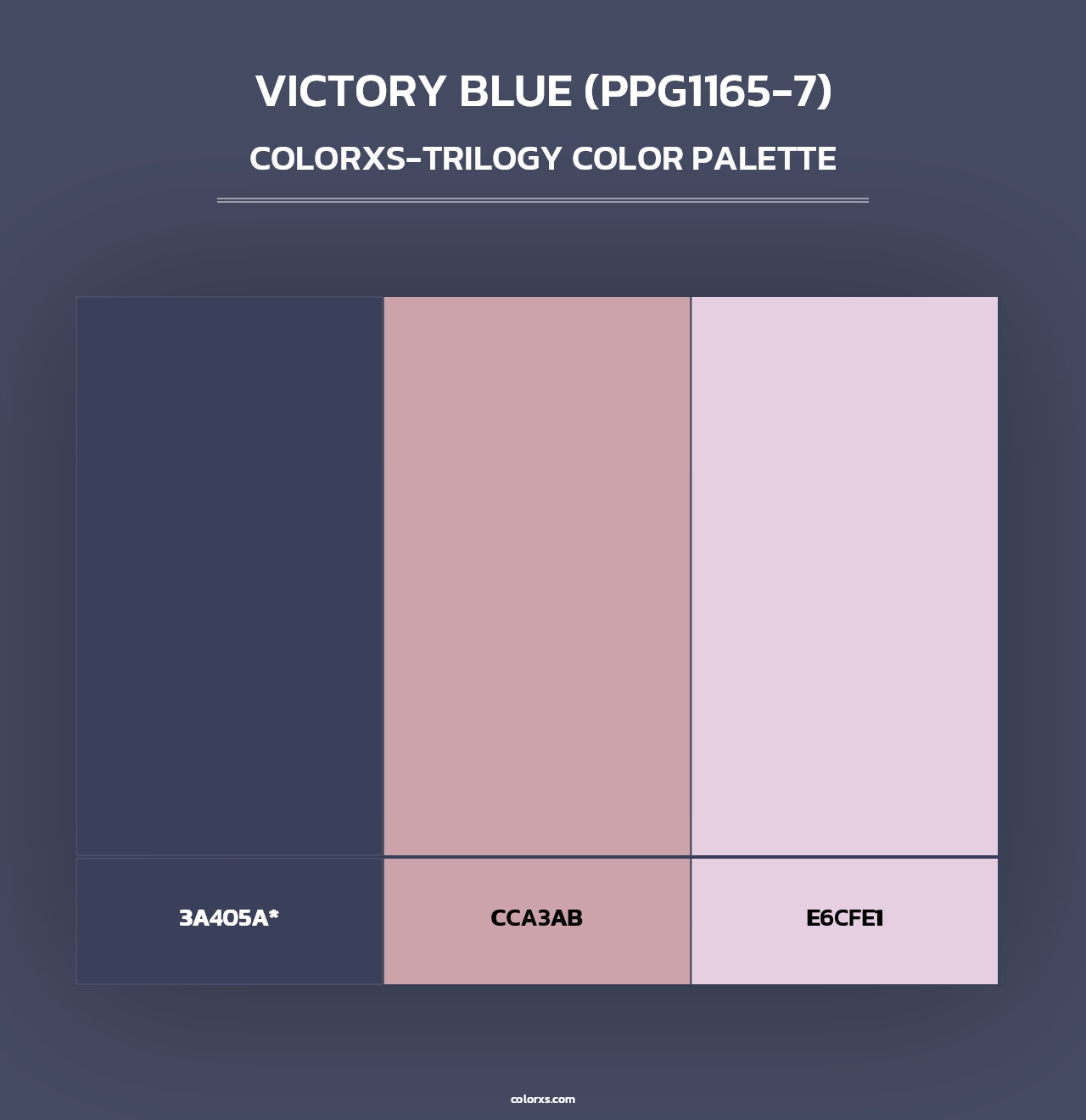 Victory Blue (PPG1165-7) - Colorxs Trilogy Palette