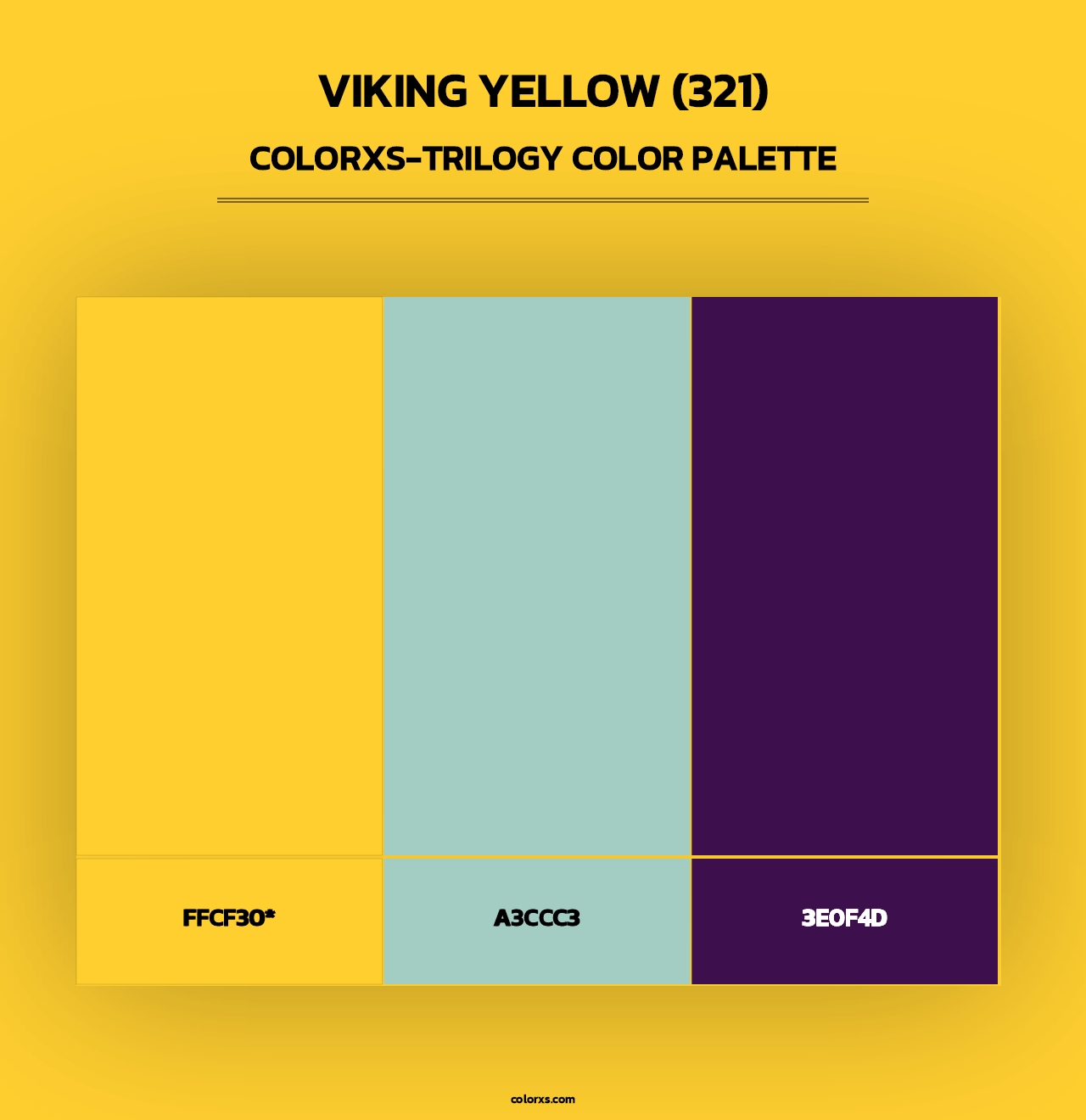 Viking Yellow (321) - Colorxs Trilogy Palette