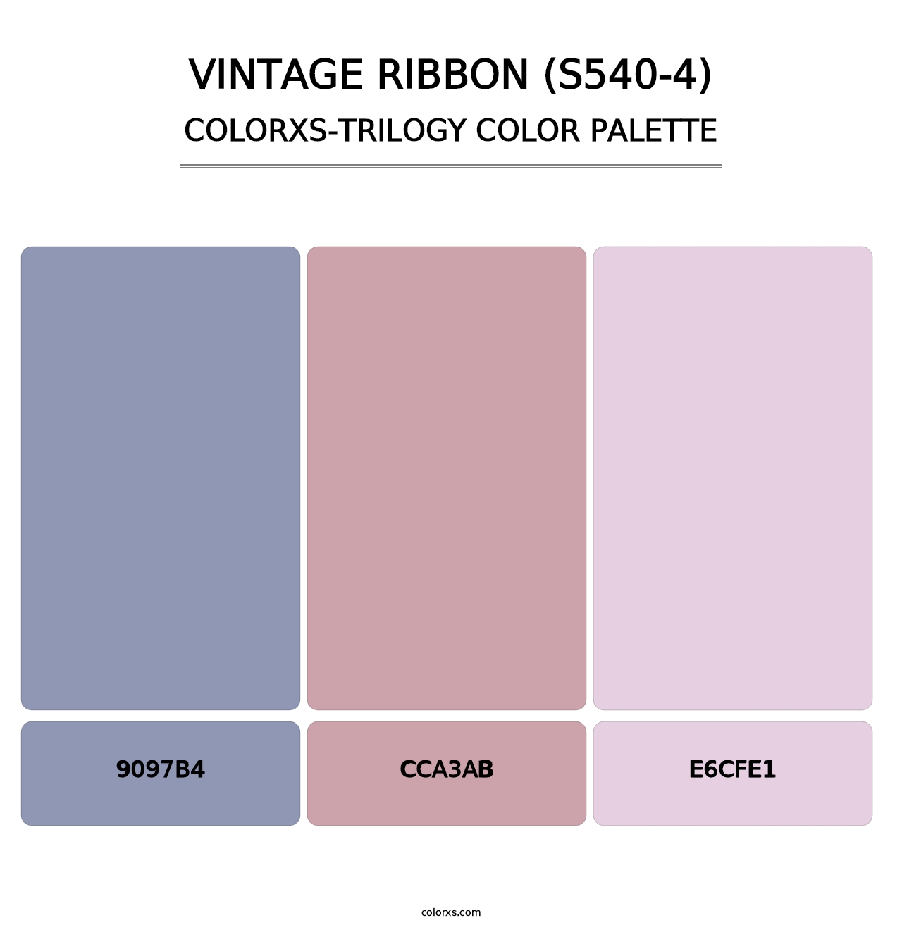 Vintage Ribbon (S540-4) - Colorxs Trilogy Palette