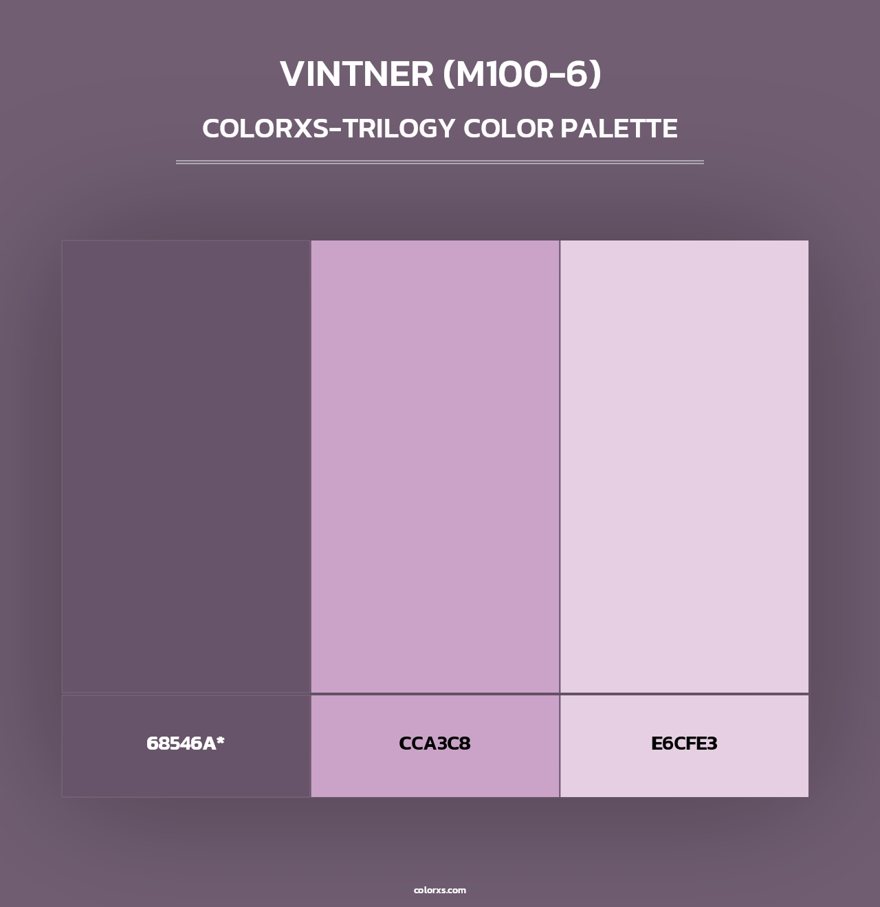 Vintner (M100-6) - Colorxs Trilogy Palette
