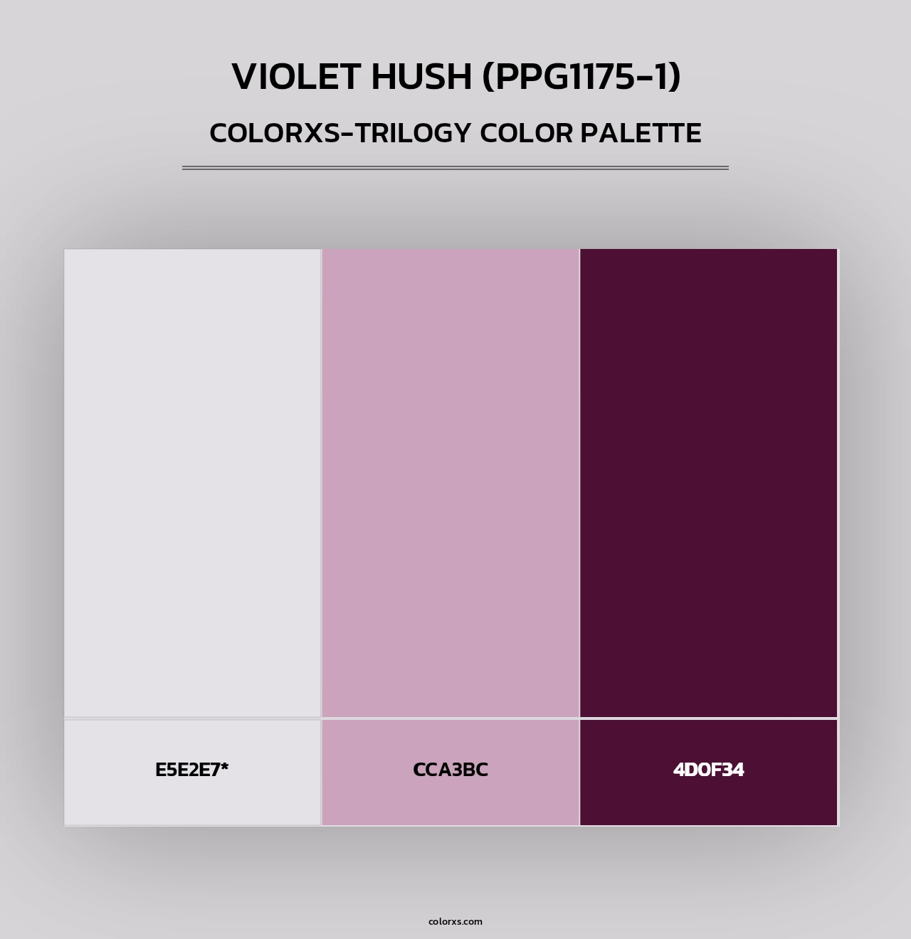 Violet Hush (PPG1175-1) - Colorxs Trilogy Palette