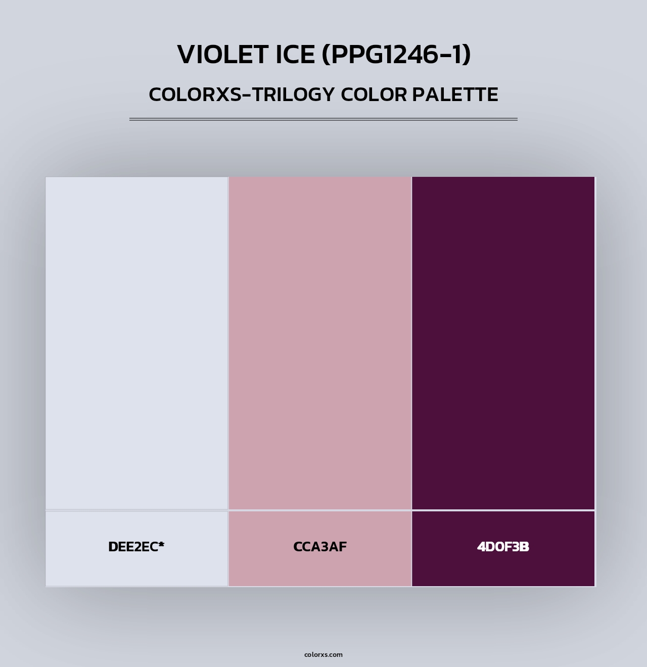 Violet Ice (PPG1246-1) - Colorxs Trilogy Palette