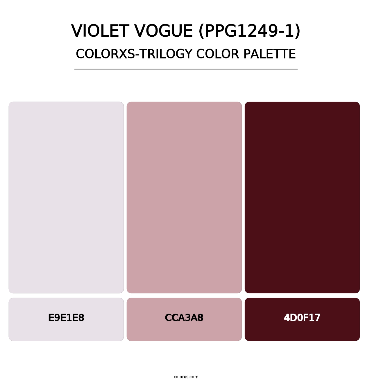 Violet Vogue (PPG1249-1) - Colorxs Trilogy Palette