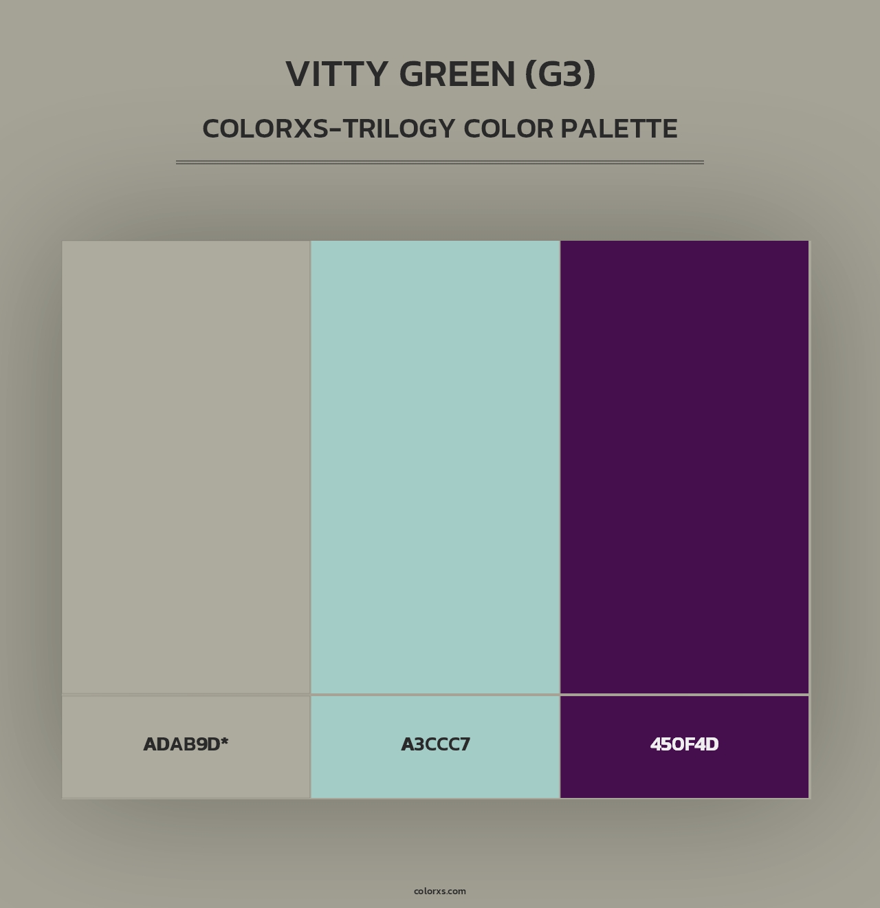 Vitty Green (G3) - Colorxs Trilogy Palette