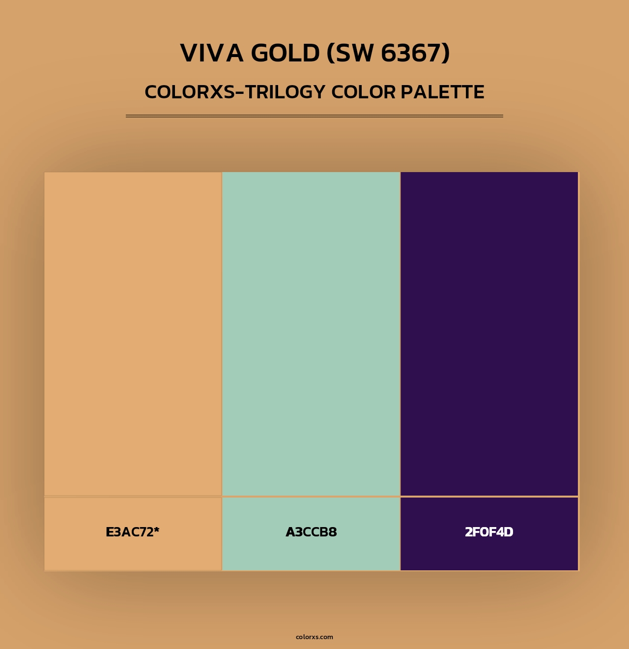 Viva Gold (SW 6367) - Colorxs Trilogy Palette