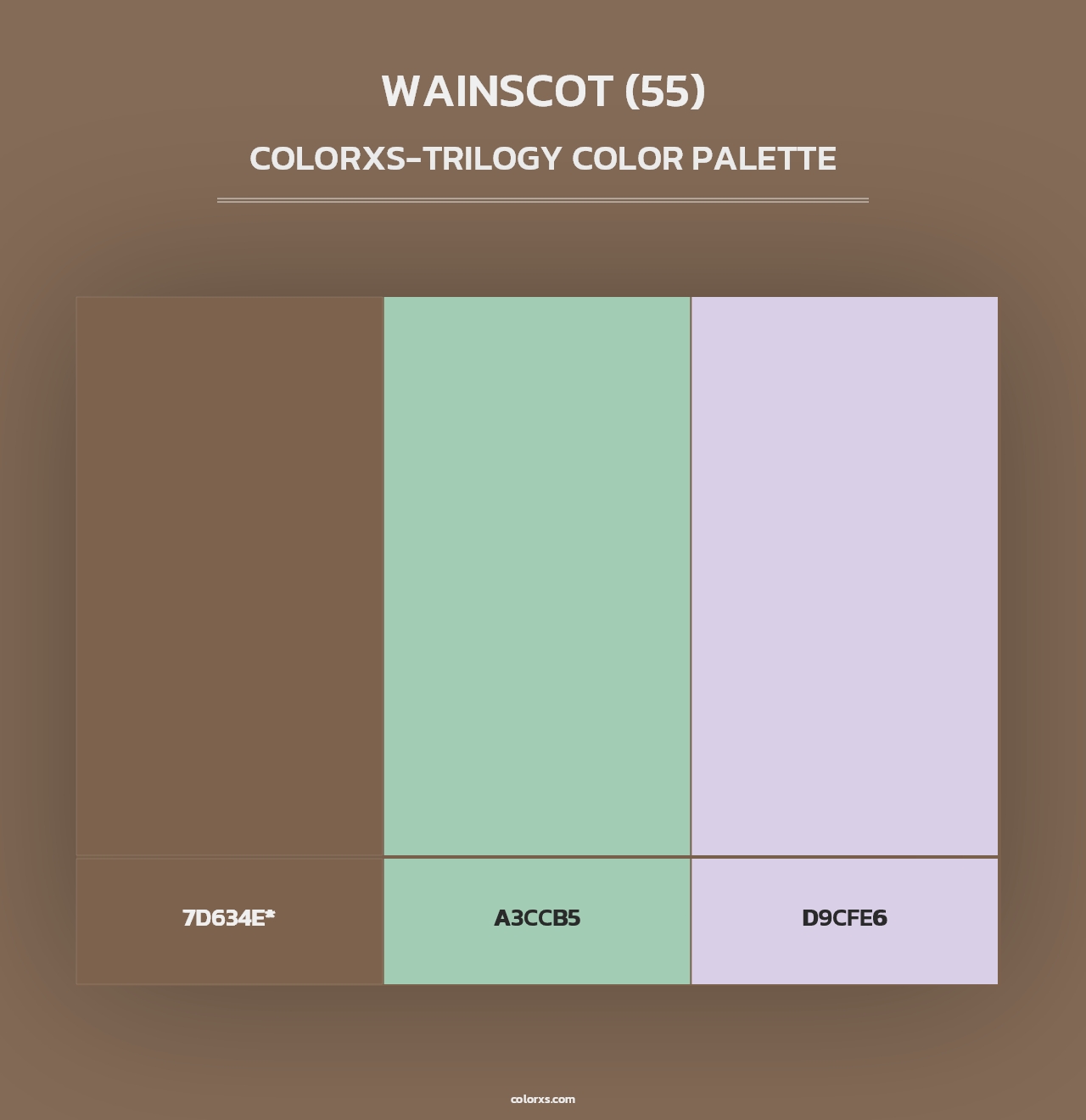 Wainscot (55) - Colorxs Trilogy Palette