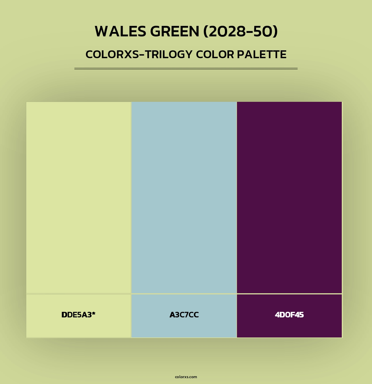 Wales Green (2028-50) - Colorxs Trilogy Palette