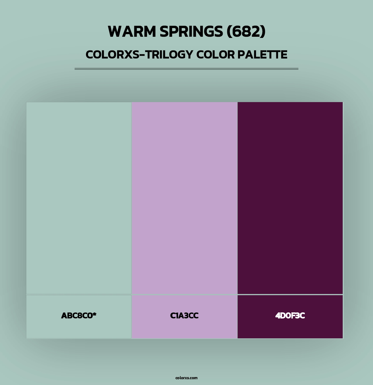 Warm Springs (682) - Colorxs Trilogy Palette