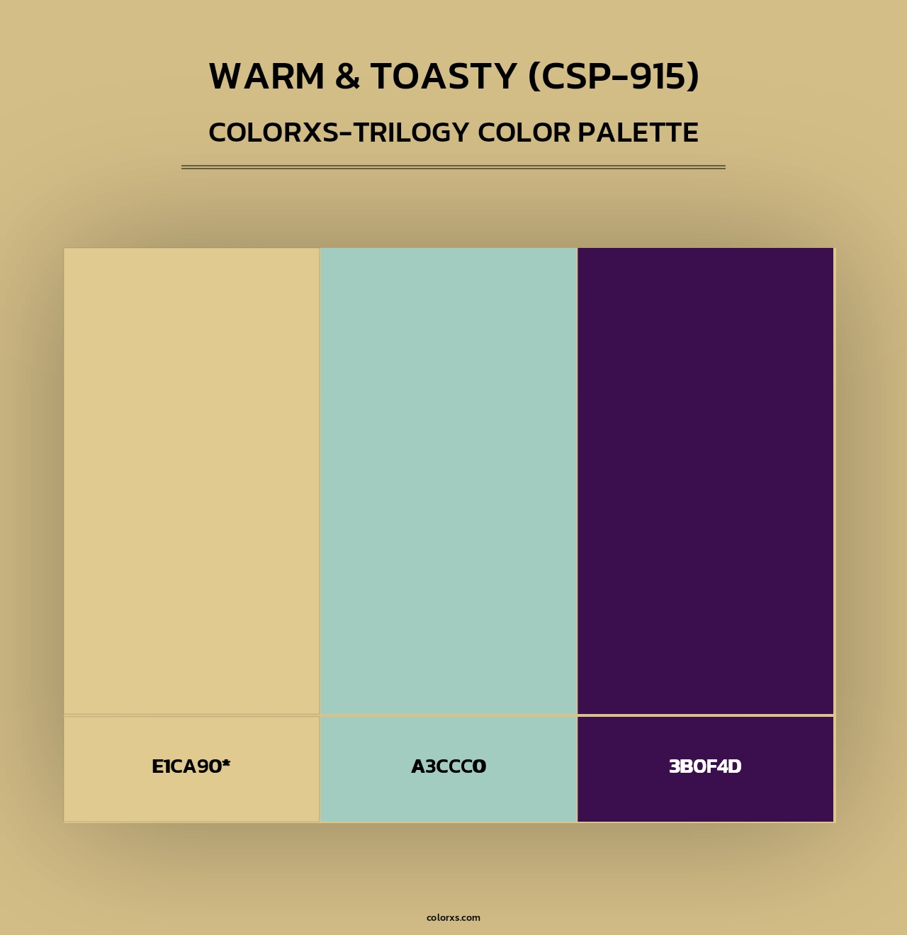Warm & Toasty (CSP-915) - Colorxs Trilogy Palette