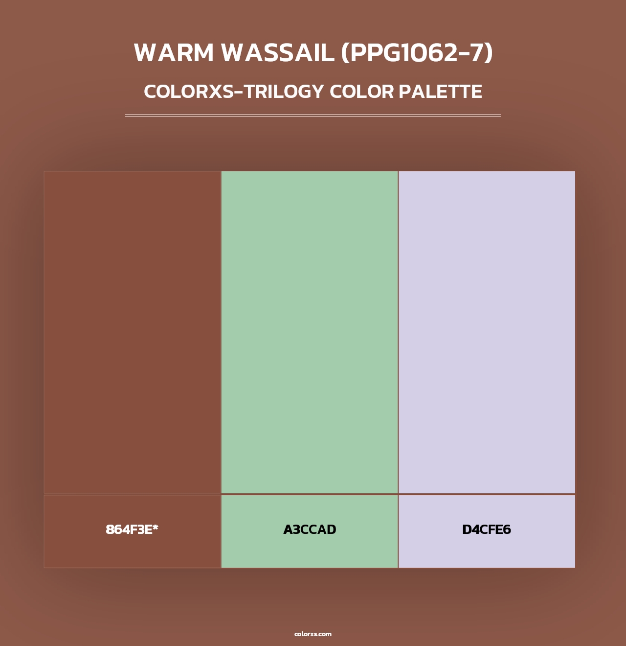Warm Wassail (PPG1062-7) - Colorxs Trilogy Palette