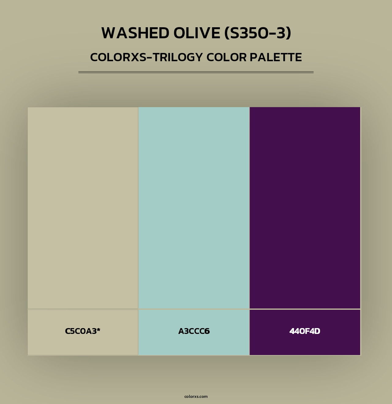 Washed Olive (S350-3) - Colorxs Trilogy Palette