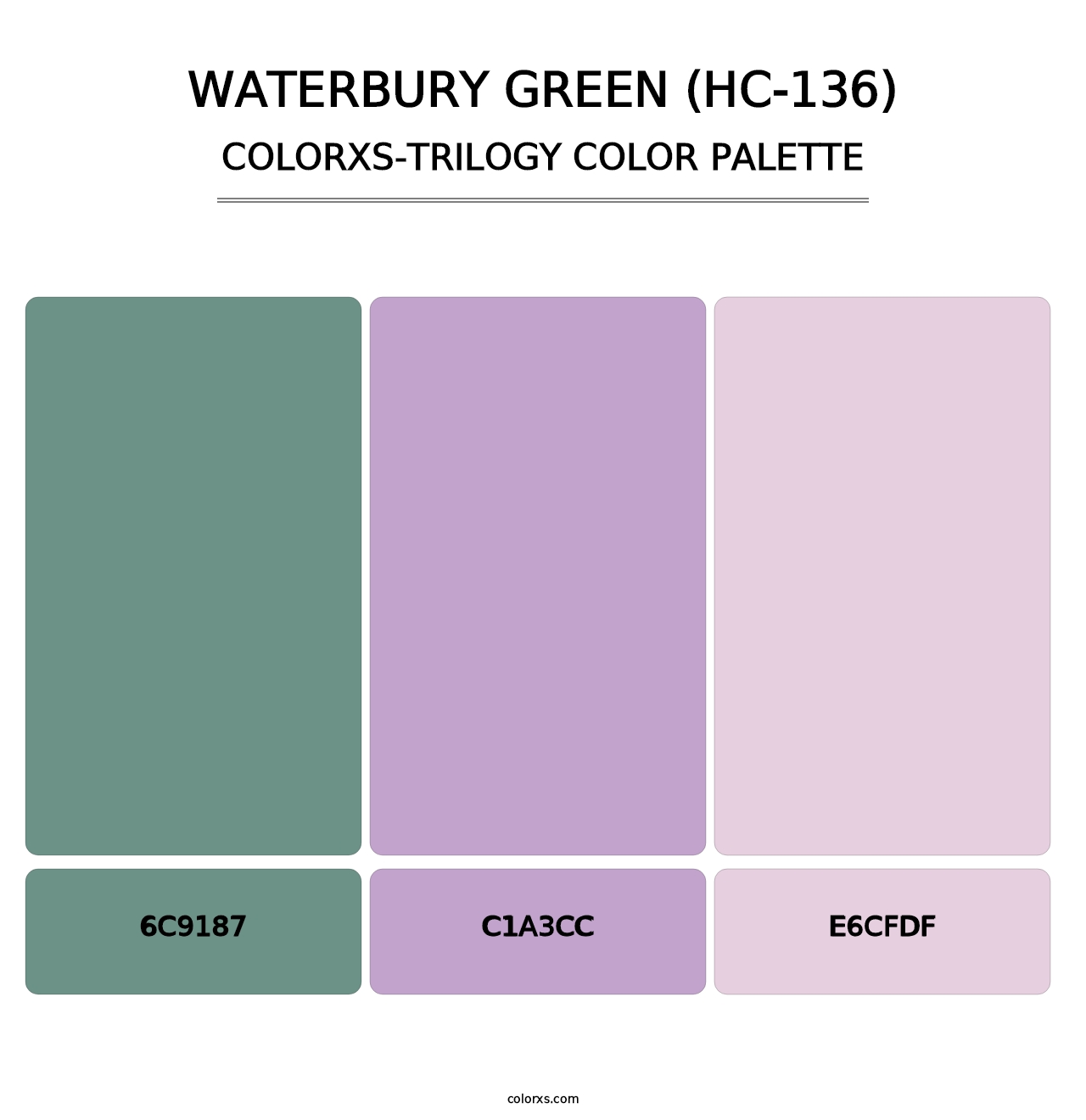 Waterbury Green (HC-136) - Colorxs Trilogy Palette