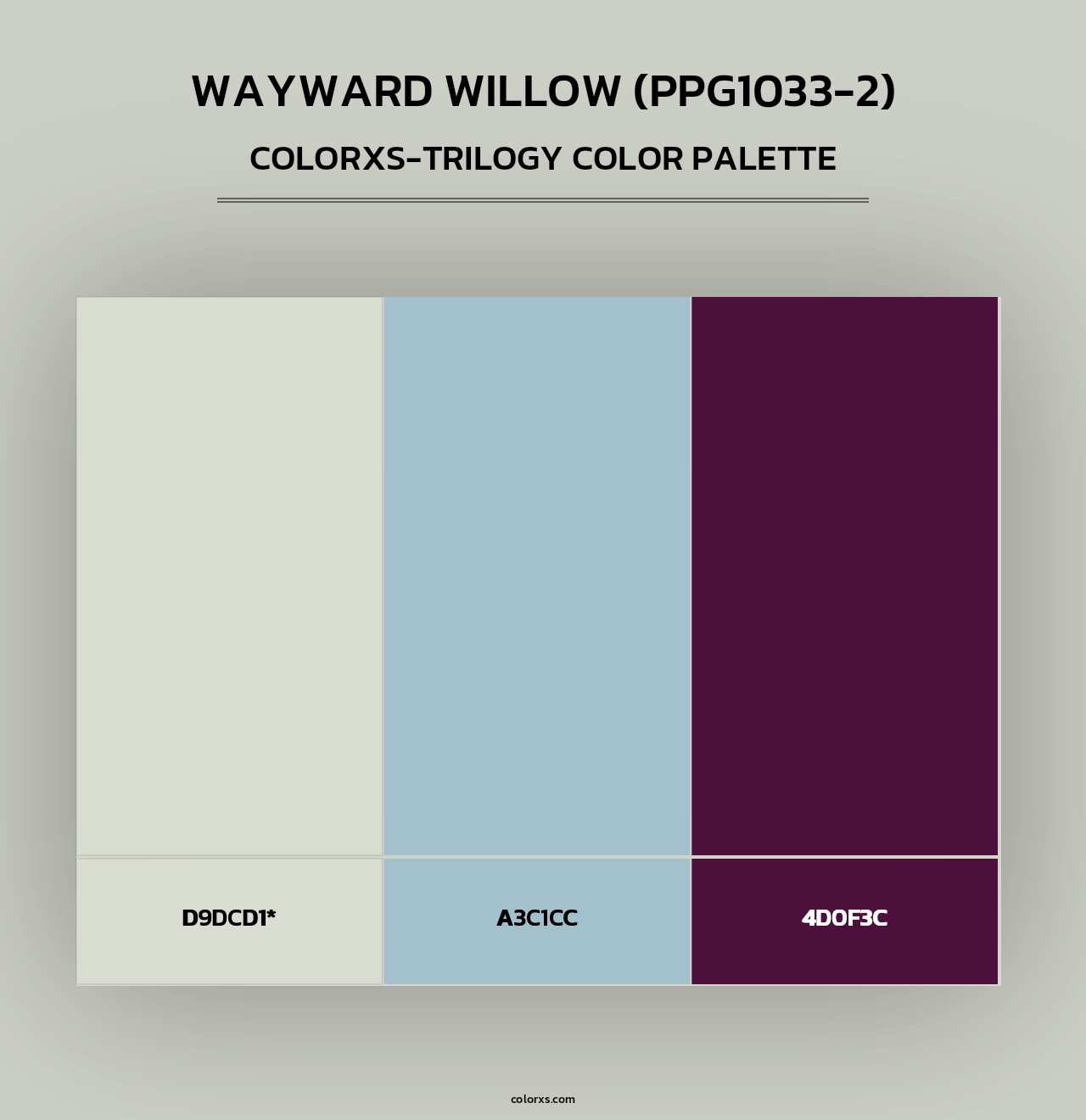 Wayward Willow (PPG1033-2) - Colorxs Trilogy Palette