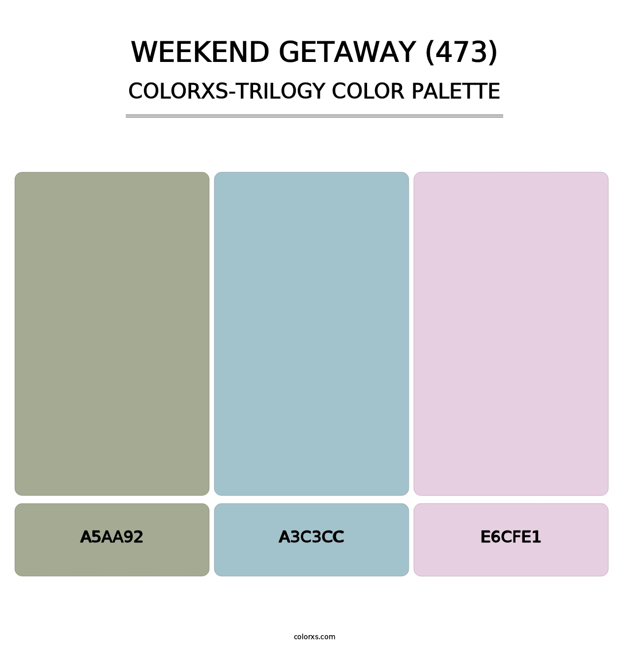 Weekend Getaway (473) - Colorxs Trilogy Palette