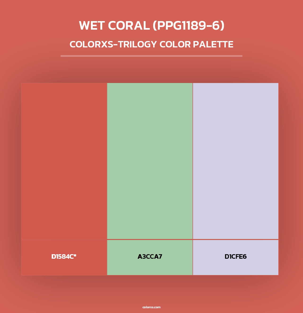 Wet Coral (PPG1189-6) - Colorxs Trilogy Palette