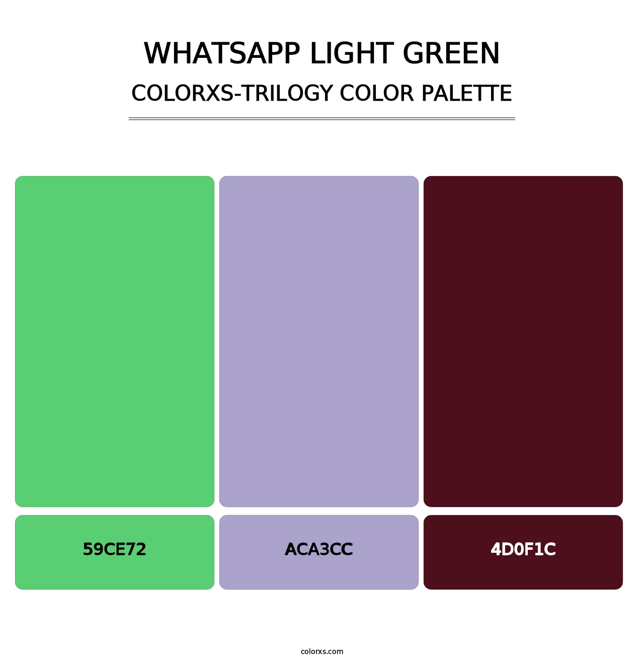 WhatsApp Light Green - Colorxs Trilogy Palette