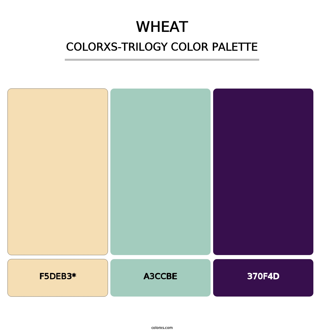 Wheat - Colorxs Trilogy Palette