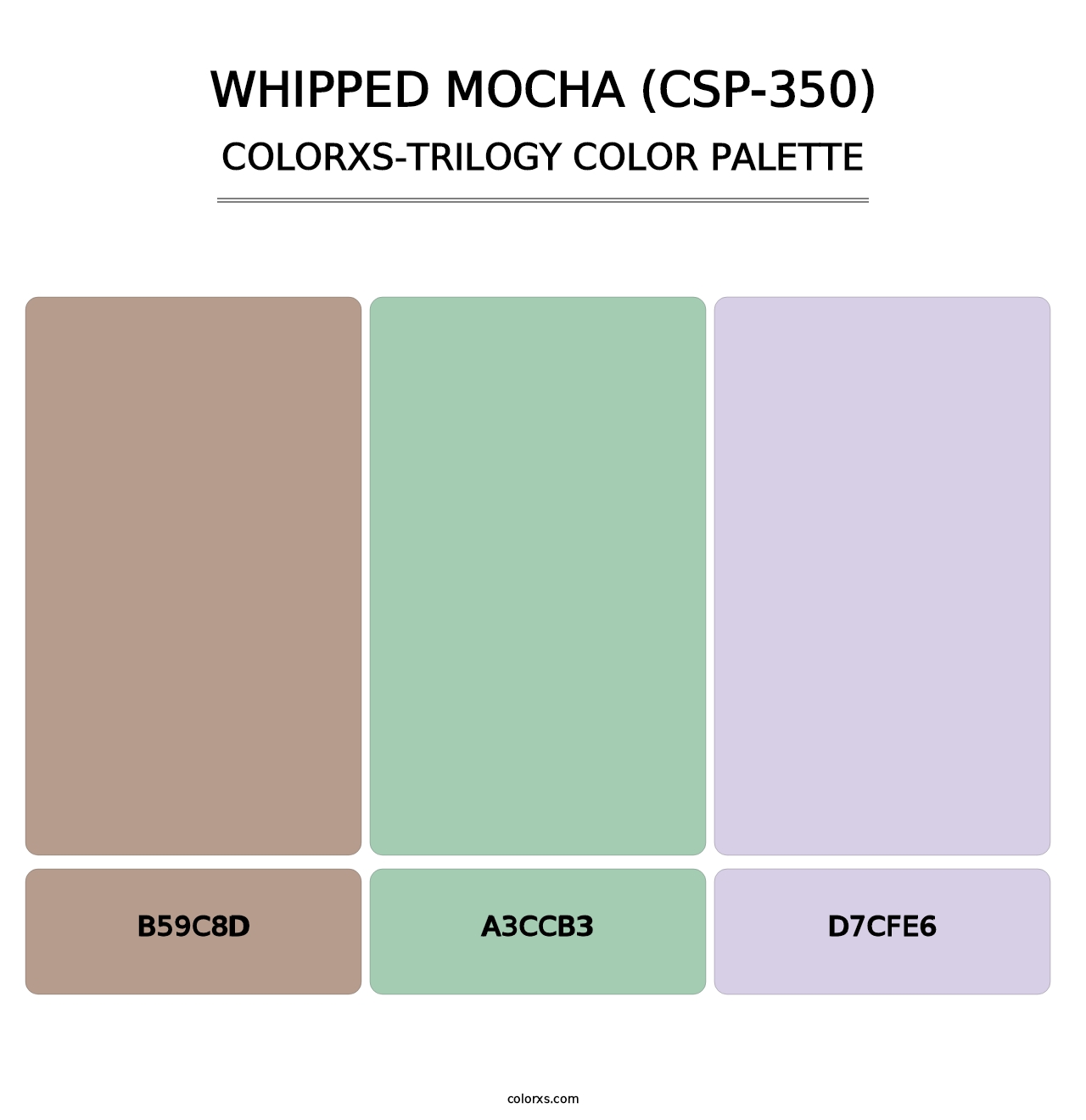 Whipped Mocha (CSP-350) - Colorxs Trilogy Palette