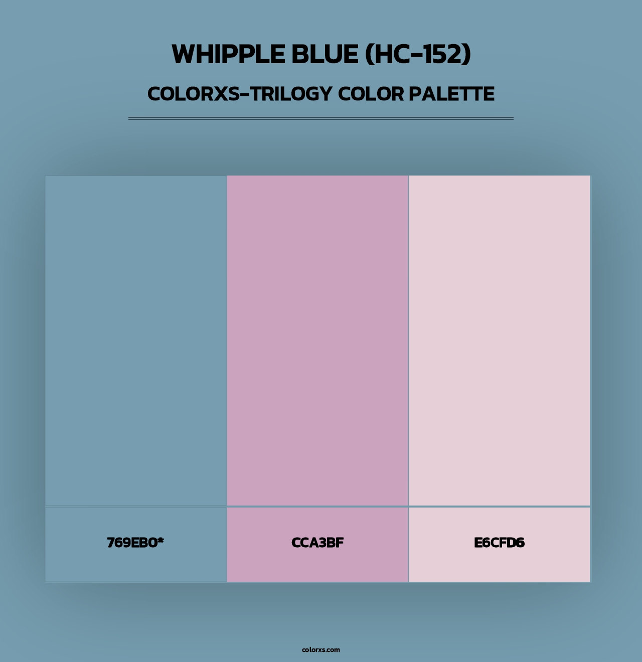Whipple Blue (HC-152) - Colorxs Trilogy Palette