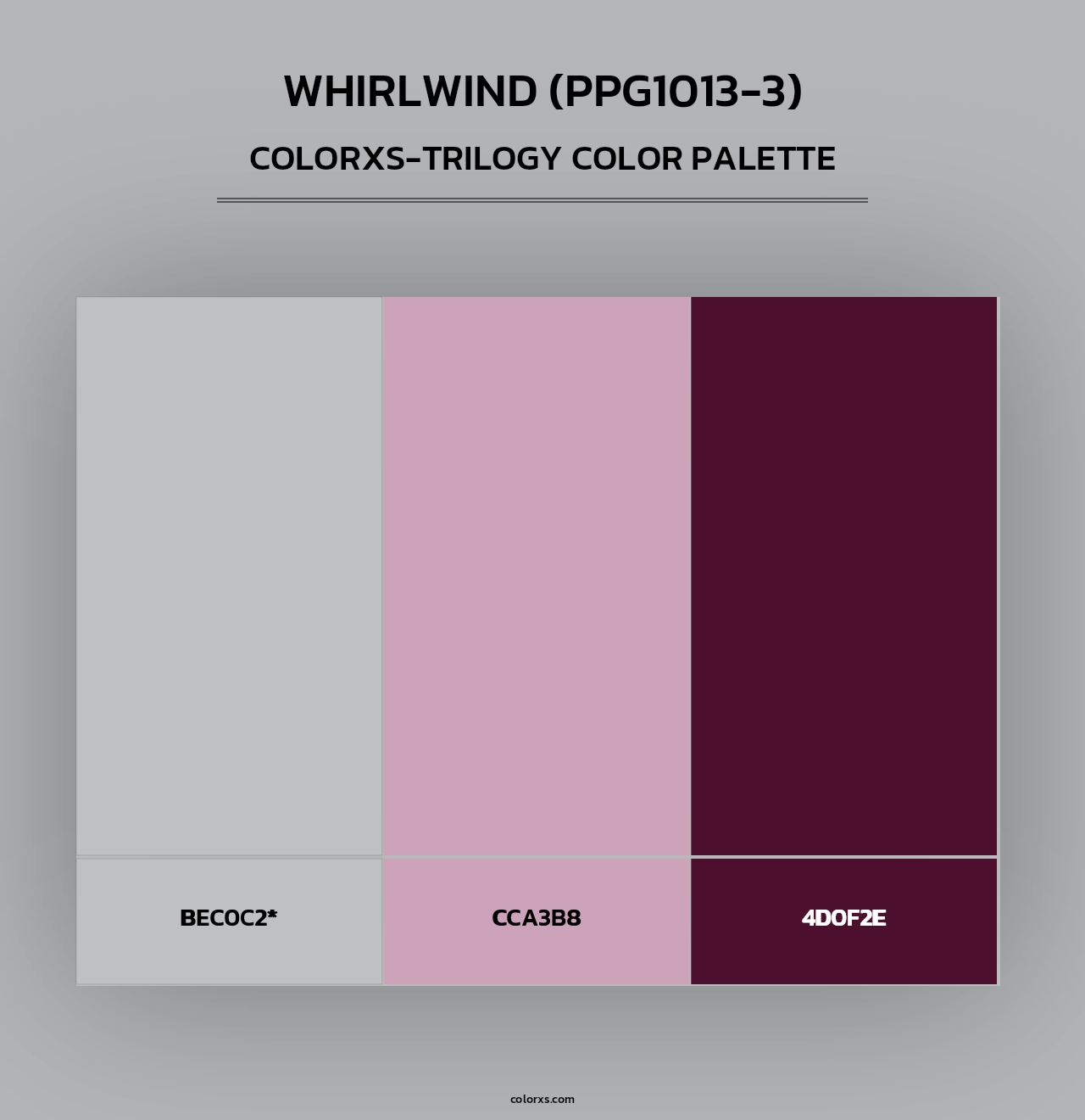 Whirlwind (PPG1013-3) - Colorxs Trilogy Palette