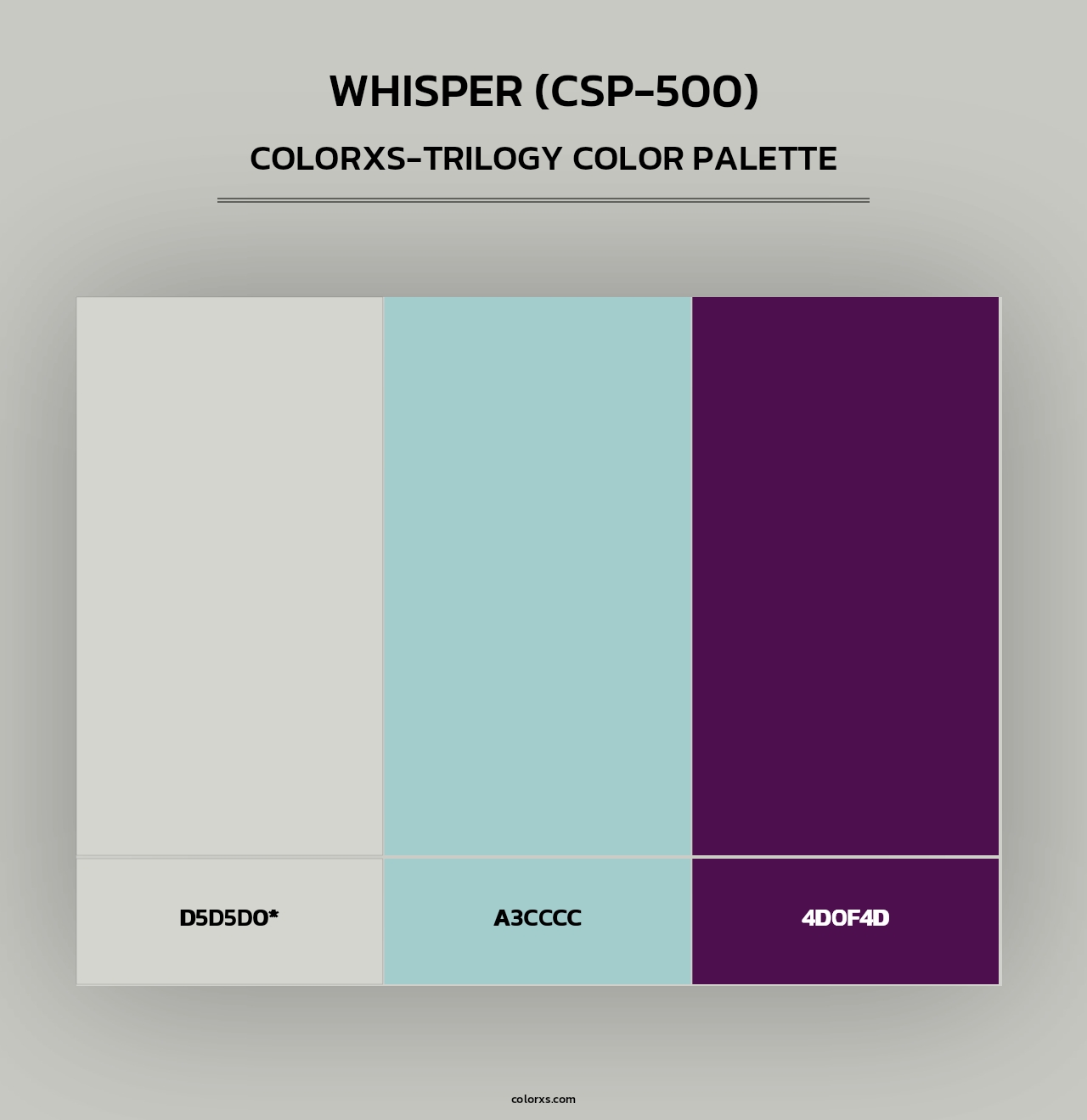 Whisper (CSP-500) - Colorxs Trilogy Palette