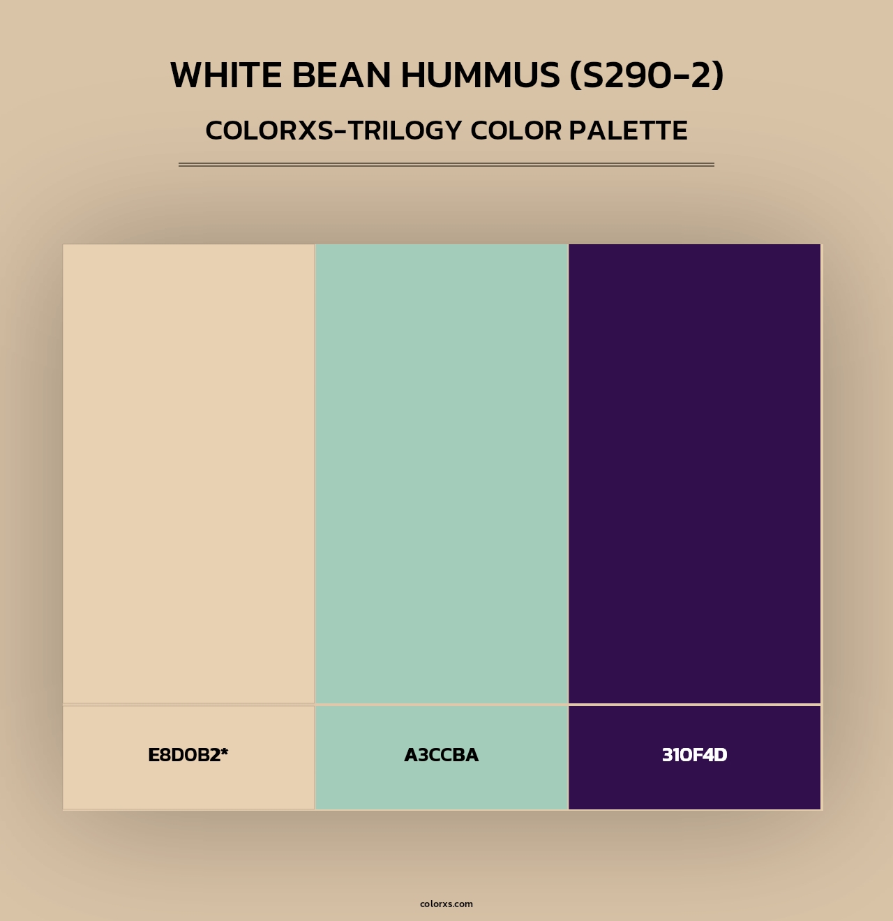 White Bean Hummus (S290-2) - Colorxs Trilogy Palette