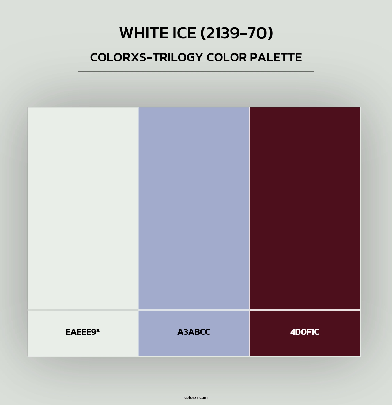 White Ice (2139-70) - Colorxs Trilogy Palette