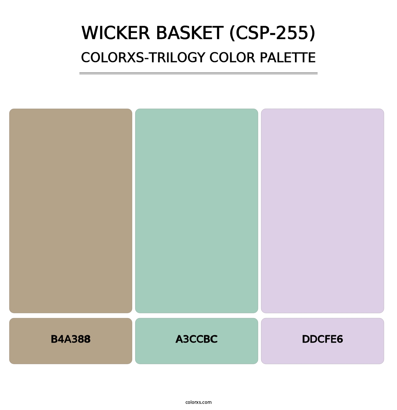 Wicker Basket (CSP-255) - Colorxs Trilogy Palette