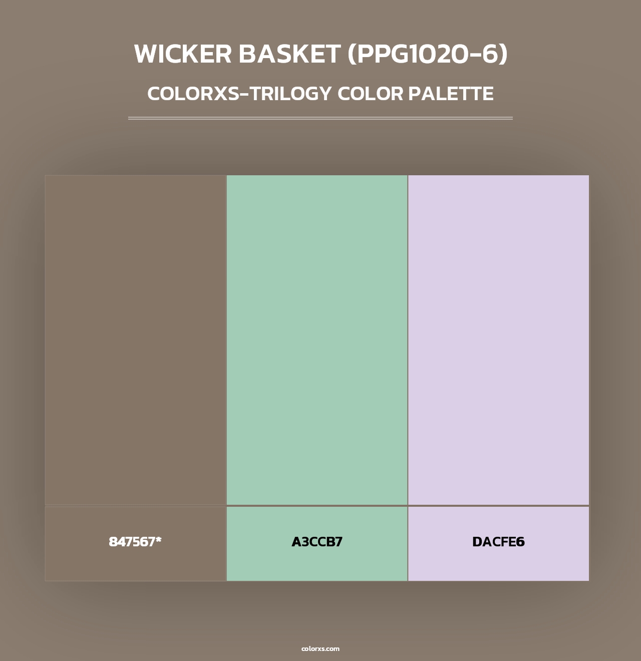 Wicker Basket (PPG1020-6) - Colorxs Trilogy Palette