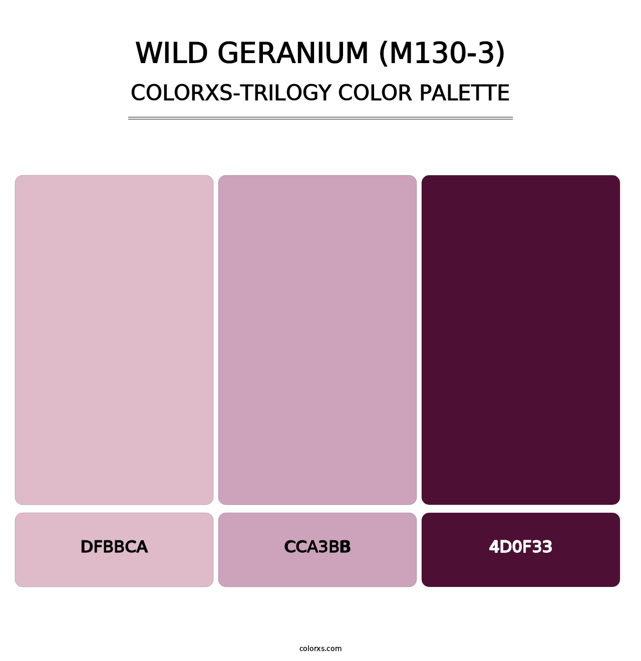 Wild Geranium (M130-3) - Colorxs Trilogy Palette