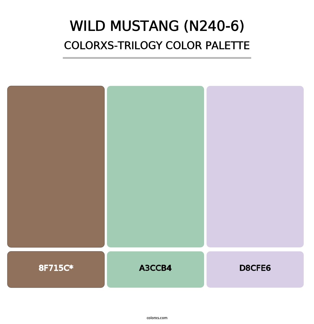 Wild Mustang (N240-6) - Colorxs Trilogy Palette