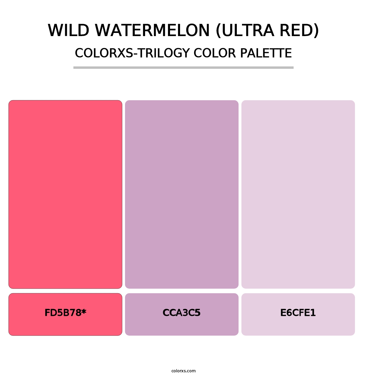 Wild Watermelon (Ultra Red) - Colorxs Trilogy Palette