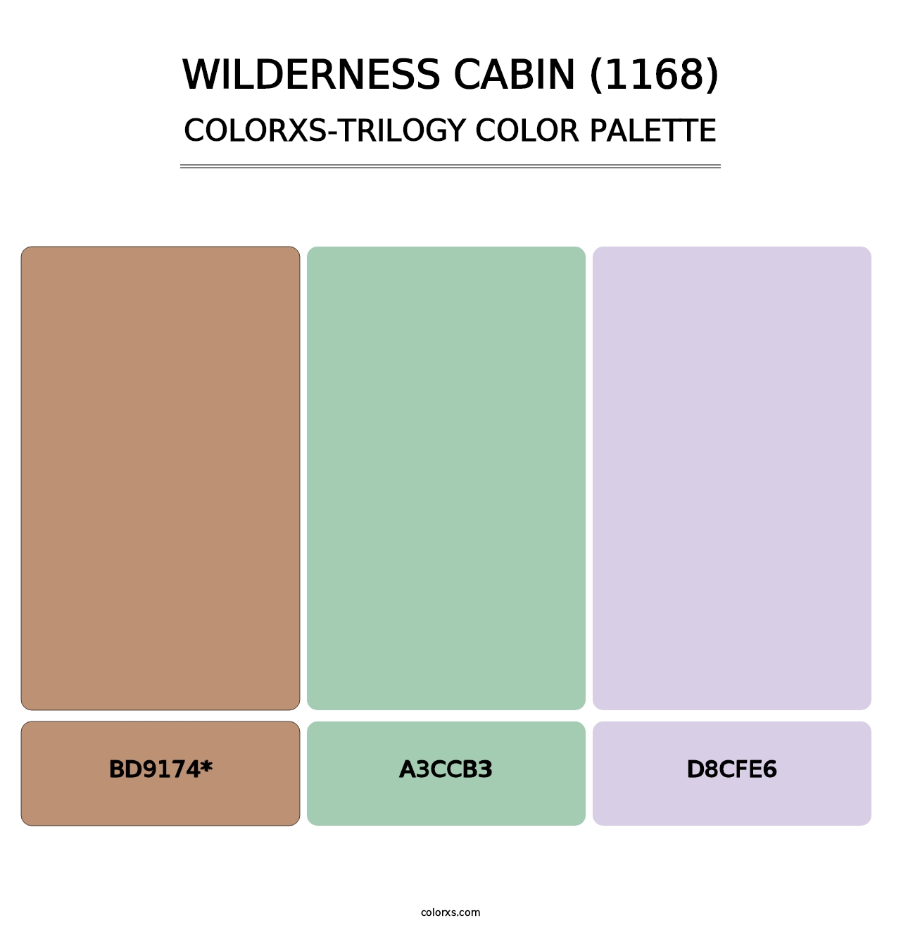 Wilderness Cabin (1168) - Colorxs Trilogy Palette