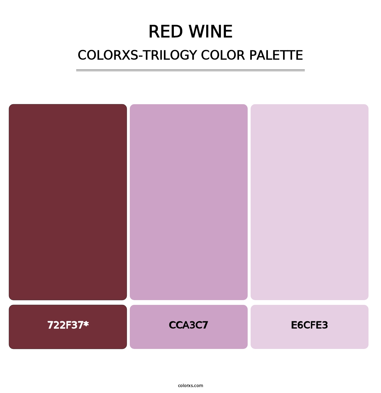 Red Wine - Colorxs Trilogy Palette