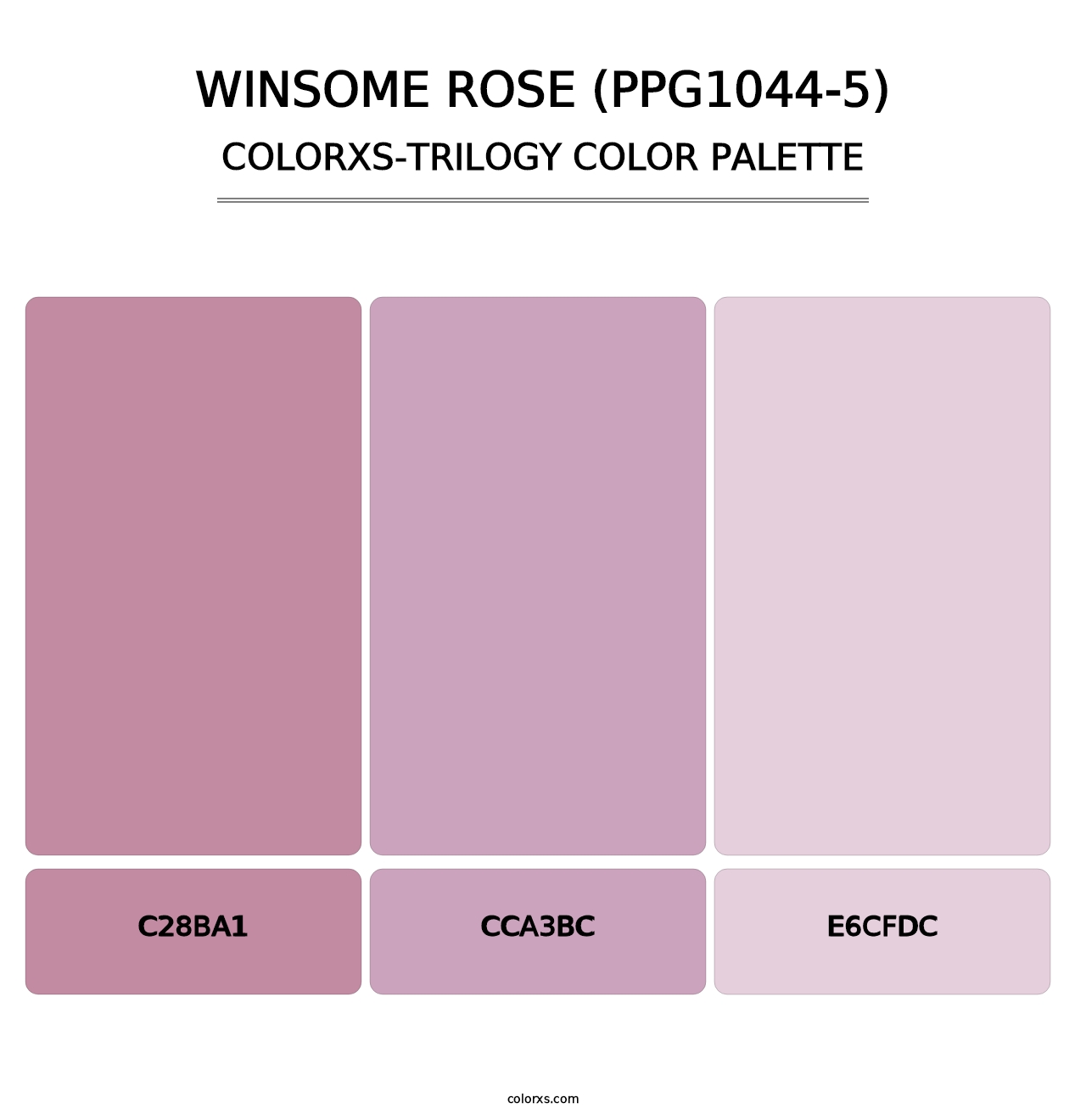 Winsome Rose (PPG1044-5) - Colorxs Trilogy Palette