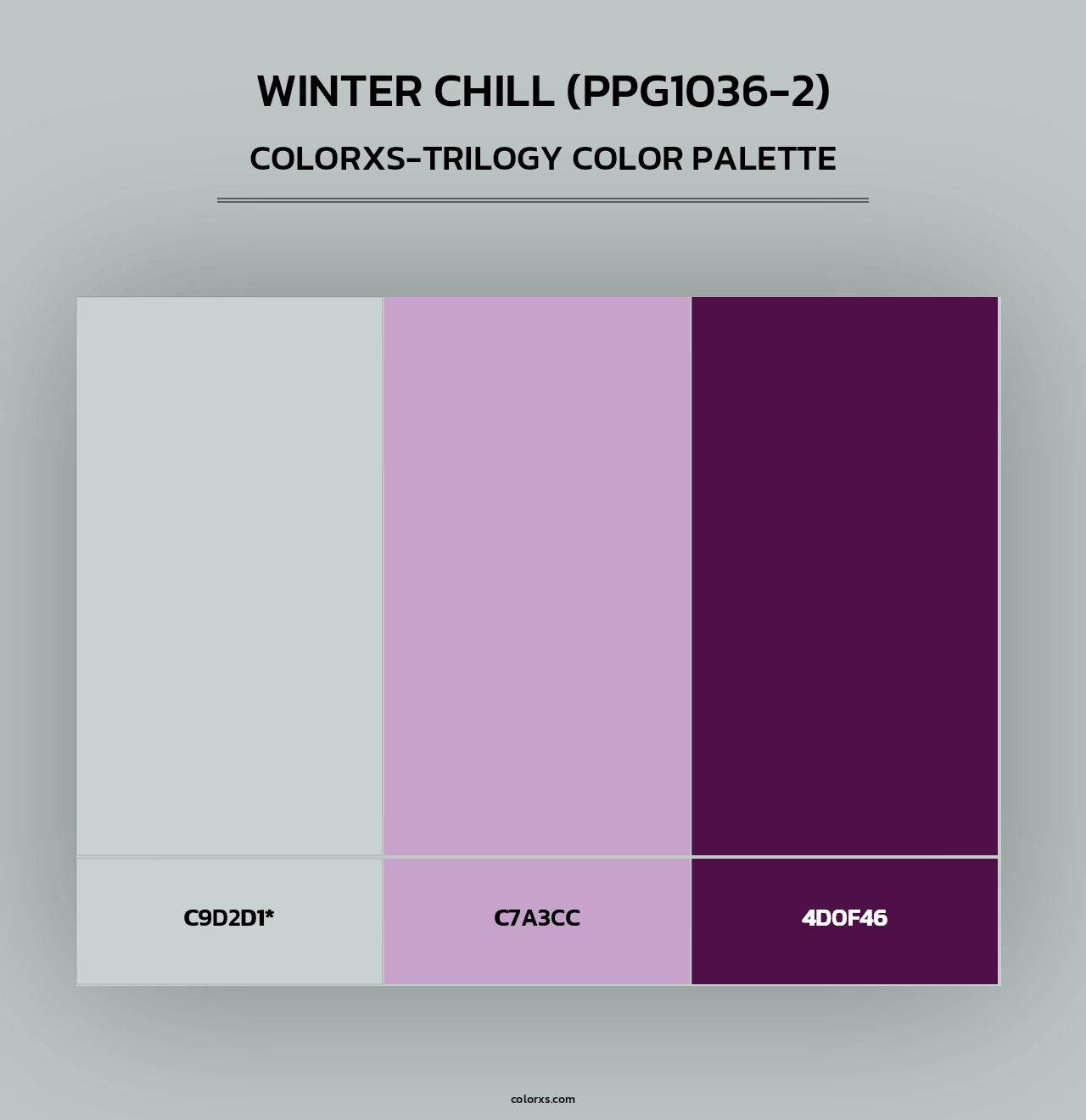 Winter Chill (PPG1036-2) - Colorxs Trilogy Palette