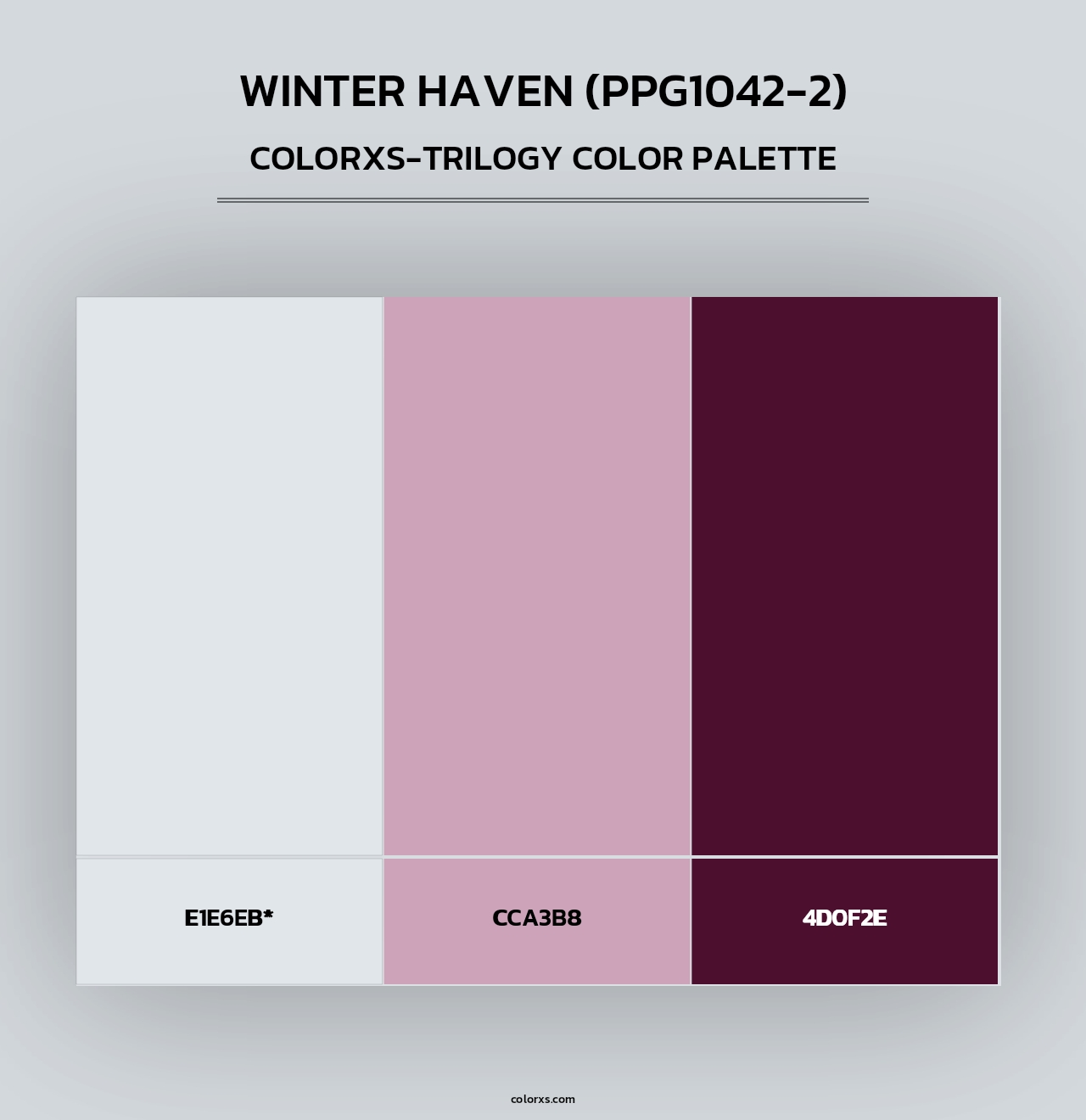 Winter Haven (PPG1042-2) - Colorxs Trilogy Palette