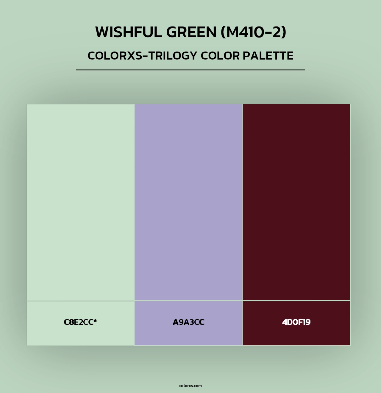 Wishful Green (M410-2) - Colorxs Trilogy Palette