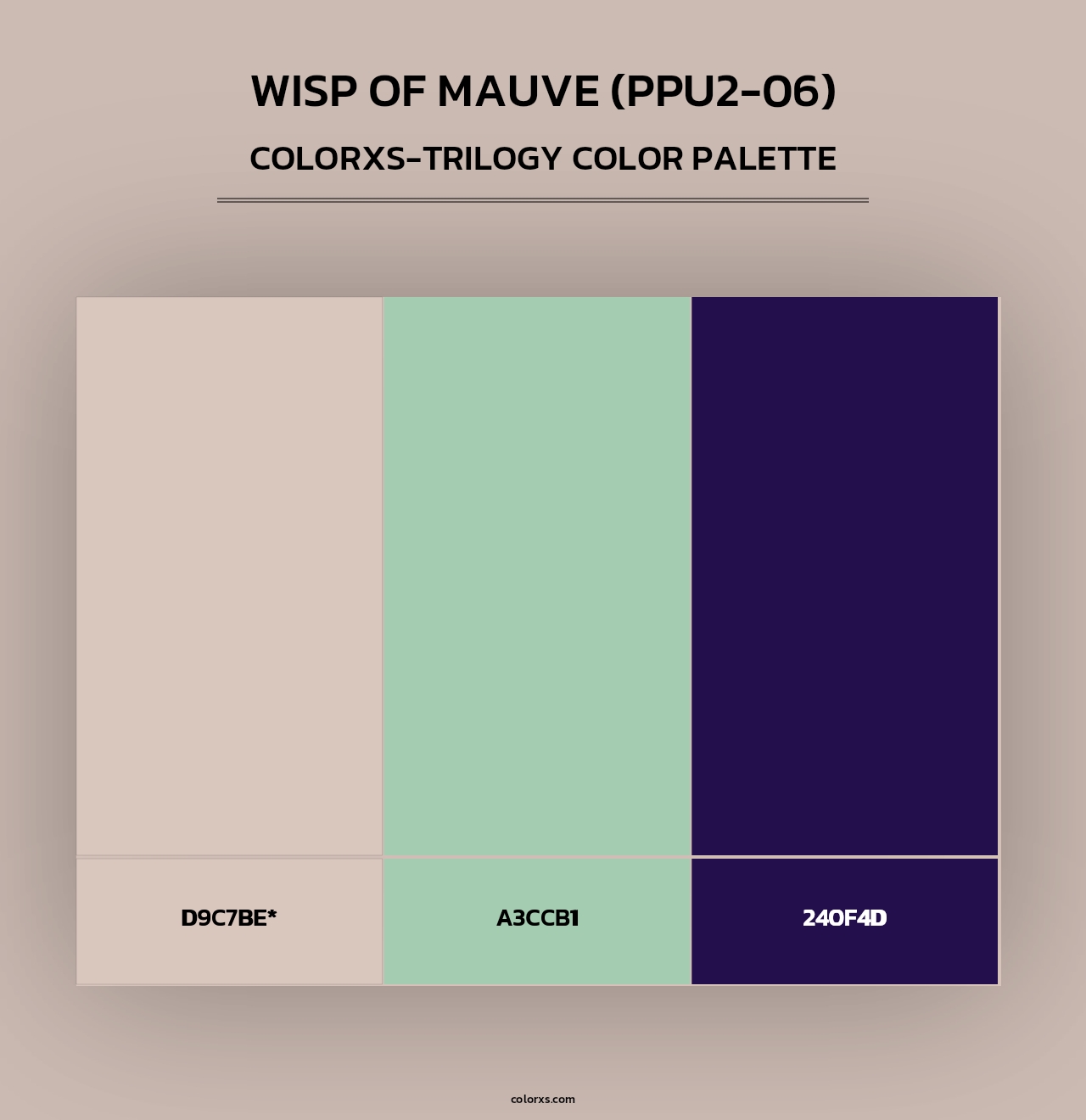 Wisp Of Mauve (PPU2-06) - Colorxs Trilogy Palette