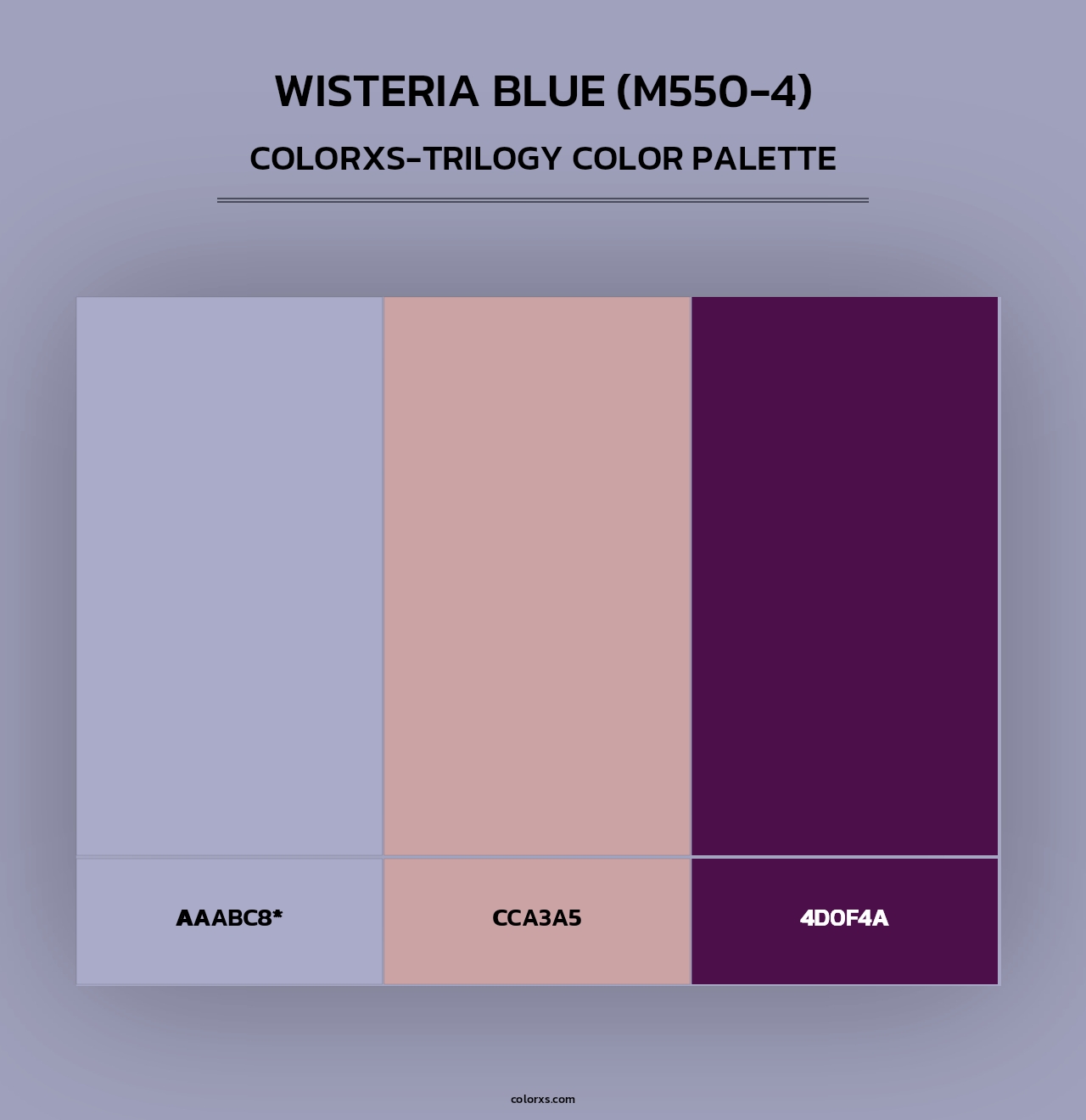 Wisteria Blue (M550-4) - Colorxs Trilogy Palette