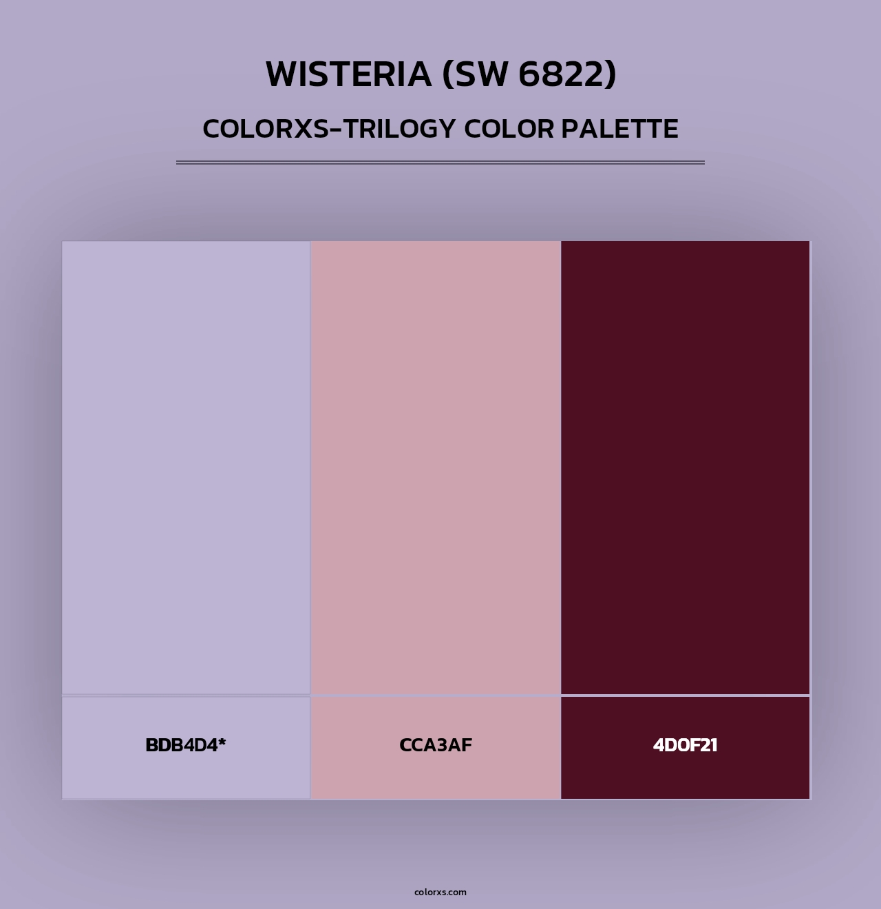 Wisteria (SW 6822) - Colorxs Trilogy Palette
